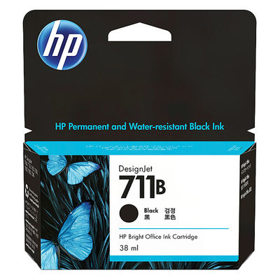 HP（ヒューレット・パッカード） 純正インク HP711B ブラック 38ml 3WX00A 1個（直送品）