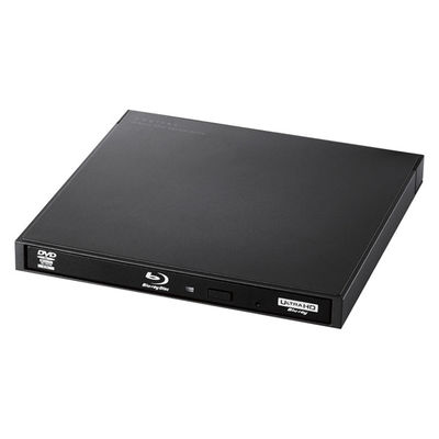 ロジテック Blu-rayディスクドライブ/USB3.0/スリム/書き込みソフト付/UHDBD対応 LBD-PWA6U3LBK BDドライブ（直送品）