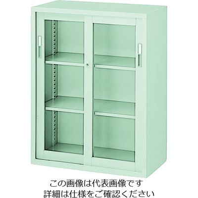 ナイキ ガラス引き違書庫 HG311-AW 1台 836-9157（直送品）