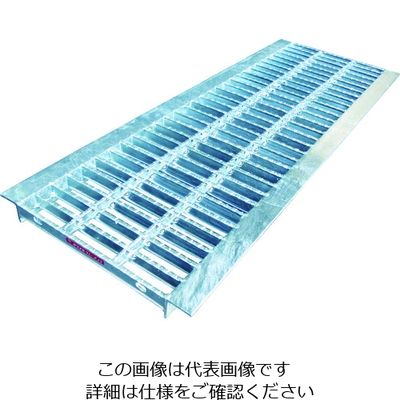 片岡産業 片岡 グレーチング WUC型 U字溝用 組構式 溝幅150mm 適用荷重側溝Tー2 WUC-X15-519 1枚 818-8855（直送品）