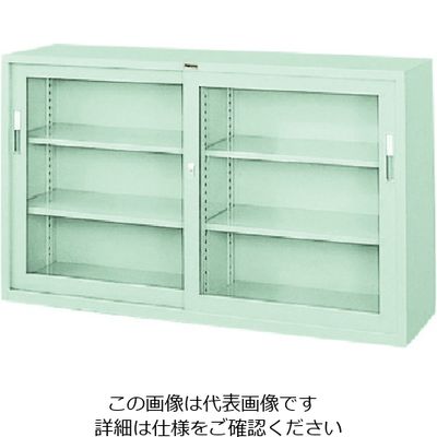 ナイキ 引違い書庫(ガラス戸) HG53-AW 1台 836-9165（直送品）