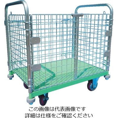 神戸車輌製作所 カンベ メッシュパックロール観音扉1段タイプ 四方囲い K629A 1台 855-0507（直送品）