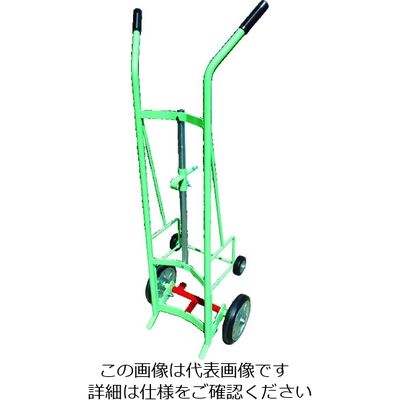 神戸車輌製作所 カンベ スチール製ドラム缶運搬車 187B 1台 855-0527（直送品）