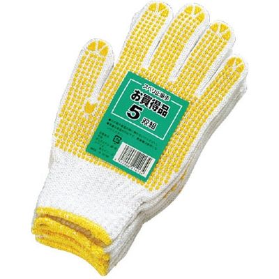 勝星産業 スベリ止め軍手#520 5双組　1パック（直送品）