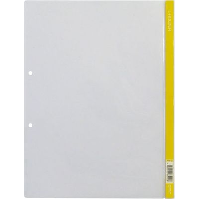 キングジム クリアーホルダー Lホルダー730 A4S 黄 5冊 730キイ 1セット（直送品）