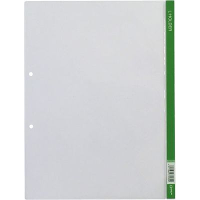 キングジム クリアーホルダー Lホルダー730 A4S 緑 5冊 730ミト 1セット（直送品）