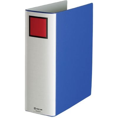 キングジム エコロジードッチ 8478 A4S 80mm 青 10冊 8478アオ 1箱（直送品）