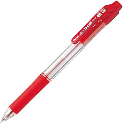 ぺんてる ドット・イー ボール０．７ BK127-B 赤 10本　1箱（直送品）