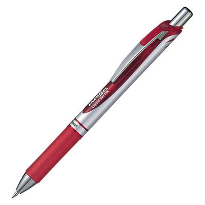 ぺんてる エナージェル 0.7mm 赤 BL77-B 10本 1箱（直送品）