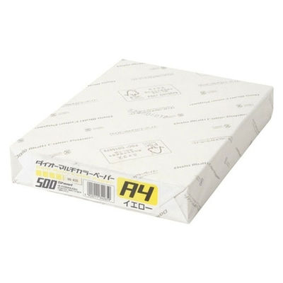 大王製紙 マルチカラー紙 CW-620C A4黄色500枚 1冊（直送品）