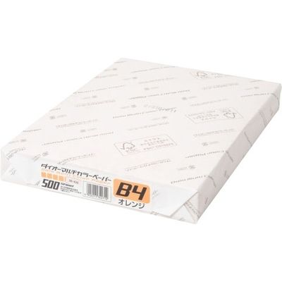 大王製紙 マルチカラー紙 CW-630C B4オレンジ500枚 1冊（直送品）