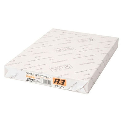 大王製紙 マルチカラー紙 CW-640C A3オレンジ500枚 1冊（直送品）