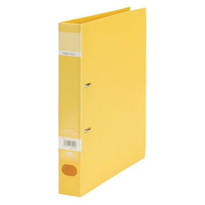 セキセイ ロックリングファイルF-532 A4S 43mm黄10冊 F-532-50 1セット（直送品）