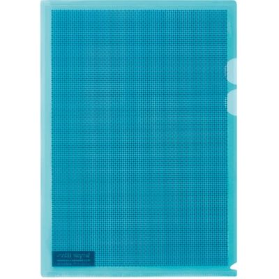 プラス カモフラージュホルダー A4 薄青 100枚 FL-127CH-5P 1セット（直送品）