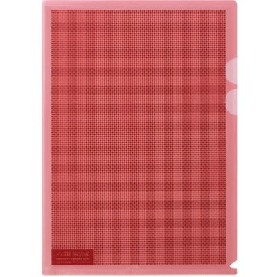 プラス カモフラージュホルダー A4 桃 100枚 FL-127CH-5P 1セット（直送品）