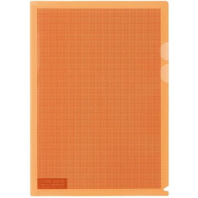 プラス カモフラージュホルダー A4 橙 100枚 FL-127CH-5P 1セット（直送品）