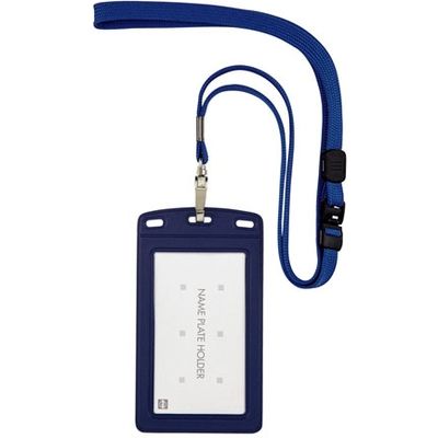 オープン工業 吊下名札レザー調 タテ NL-20P-BU 青　1枚（直送品）