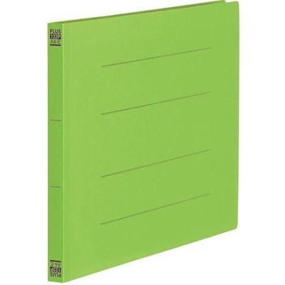 プラス PPフラットファイルA4E No.122P LGR 10冊　1パック（直送品）