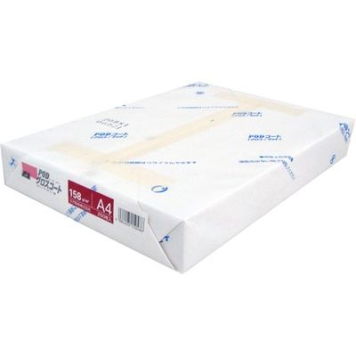 王子製紙 PODグロスコート紙A4 158g/m2 4冊 PODグロスコート158A4(4) 1箱（直送品）