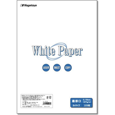 長門屋商店 ホワイトペーパー ナ-043 最厚口 B4 25枚 1冊（直送品）