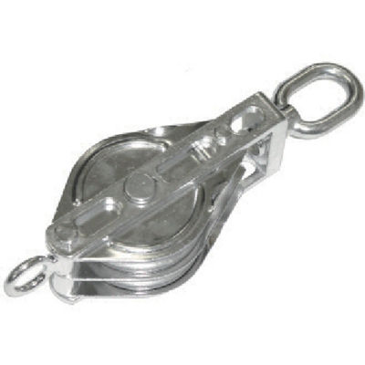 スリーエッチ HHH ステンレス二車ブロック オーフ型75mm 75X2BOS 1個 808-7165（直送品）