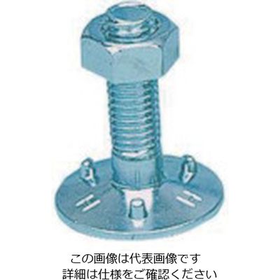 スリーエッチ HHH 三ツ爪バケットボールトナット ネジ径M12全長50mm (50組入) M12X50 1箱(50組) 808-7426（直送品）