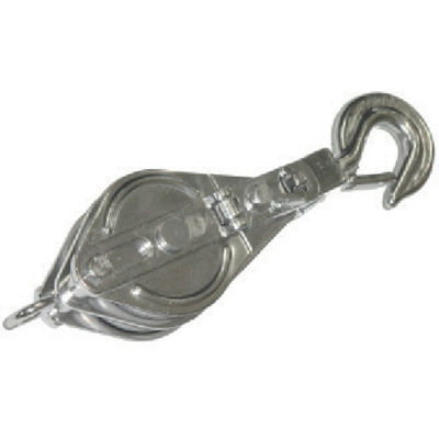 スリーエッチ HHH ステンレス二車スナッチ フック型75mm 75X2SS 1個 808-7169（直送品）