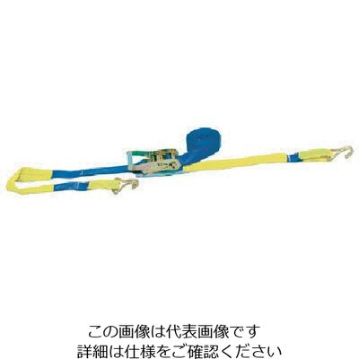 スリーエッチ HHH ベルト荷締機 50巾ベルト J金具+ループ500kg PB50JP 1個 808-7201（直送品）