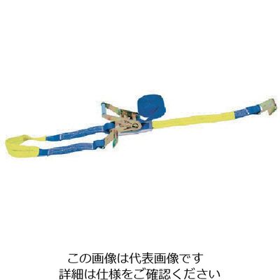 スリーエッチ HHH ベルト荷締機 50巾ベルト H金具(平フック)500kg PB50H 1個 808-7199（直送品）