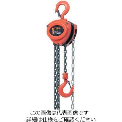 スリーエッチ HHH チェーンブロック 定格荷重1.5t 揚程2.5m R-CB 1.5TON 1台 808-7220（直送品）