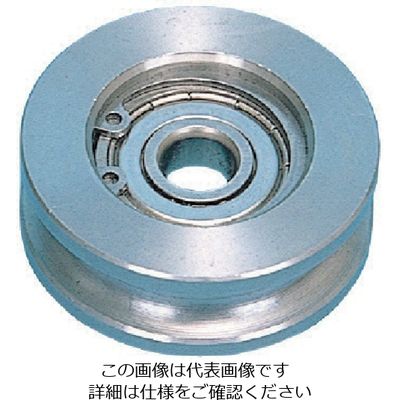 スリーエッチ HHH ステンレスシンプル型 シーブベアリング入 50mm V50-BS 1個 808-7327（直送品）
