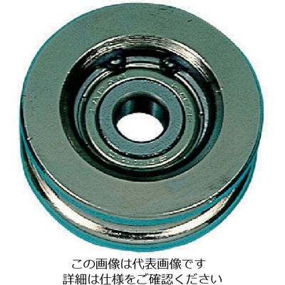 スリーエッチ HHH シンプル型シーブ ベアリング入 100mm V100-B 1個 808-7326（直送品）