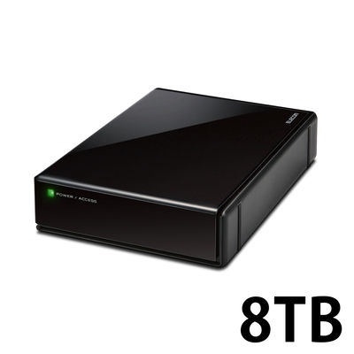 HDD 外付け SeeQVault USB3.2(Gen1) 8TB ブラック ELD-QEN2080UBK エレコム 1個（直送品）
