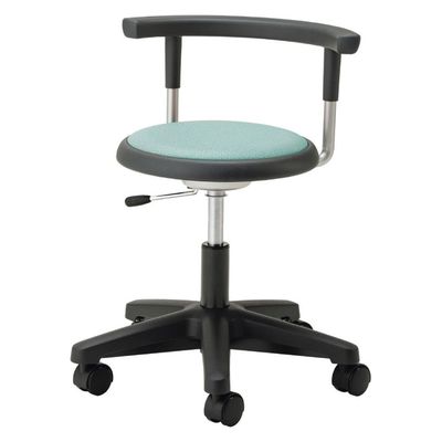 マツヨシ クランケチェア(背付) キャスタータイプ グリーン　1台 松吉医科器械（直送品）