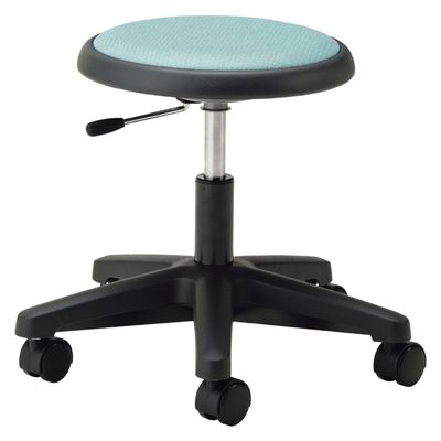 マツヨシ クランケチェア(背なし) キャスタータイプ グリーン　1台 松吉医科器械（直送品）