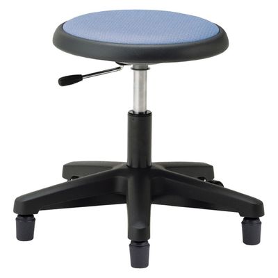 マツヨシ クランケチェア(背なし) 固定ゴム脚タイプ ブルー　1台 松吉医科器械（直送品）