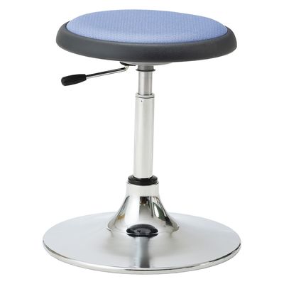 マツヨシ クランケチェア 円形ベース ブルー　1台 松吉医科器械（直送品）