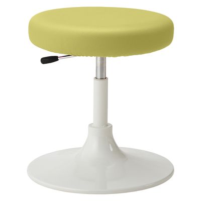 マツヨシ クランケチェア(背無) W400φ×H450～590mm シトラスイエロー MY-N3246 1台 松吉医科器械（直送品）