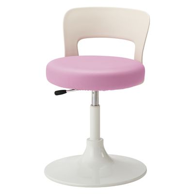 マツヨシ クランケチェア(背付) W400φ×H650～790mm チェリーピンク MY-N3248 1台 松吉医科器械（直送品）