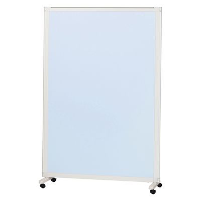 マツヨシキャスター付スクリーン(単体) W1200×D430×H1800mm　スカイブルー MY-N3583 1台 松吉医科器械（直送品）