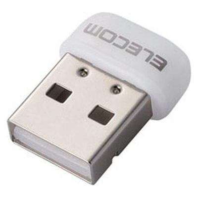 エレコム 無線LANアダプタ/433Mbps/11ac/ホワイト WDC-433SU2M2WH 1個（直送品）