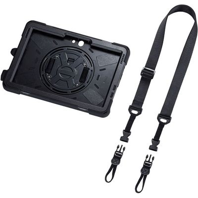 サンワサプライ SurfaceGo2 耐衝撃ケース(ハンドル、スタンド、ショルダーベルト付き) PDA-SF7BK 1個（直送品）