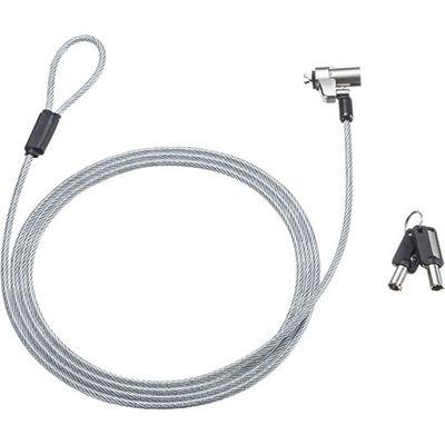 サンワサプライ NobleWedgeスロット対応セキュリティワイヤー(eセキュリティ・鍵No.1) SLE-35S-1 1個（直送品）