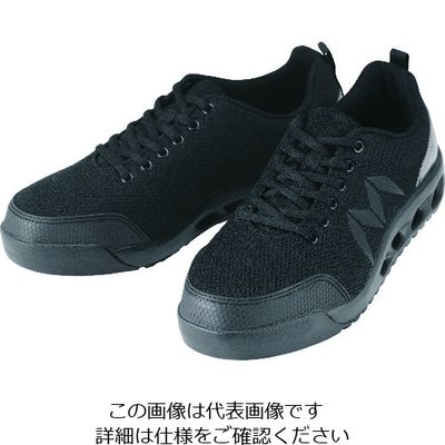 丸五 MARUGO マンダムニット#001 ブラック 26.0cm MNDMNIT001-BK-260 1足 206-3528（直送品）