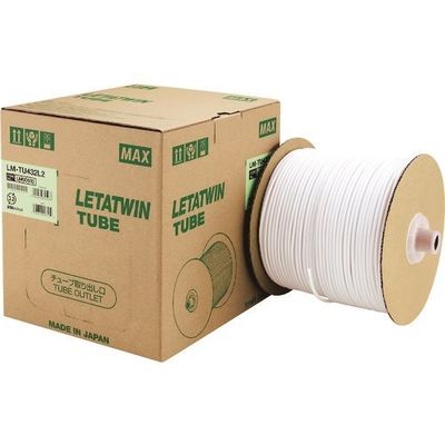 マックス MAX チューブマーカー レタツイン ドラム式 チューブ白 内径3.6mm LM-TU436L2 1巻 206-4101（直送品）