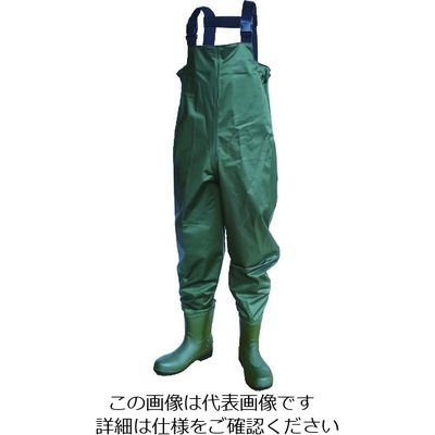 富士手袋工業 富士手袋 鉄芯鉄板入ナイロン胴付水中長靴 2074-M 1足 195-0145（直送品）