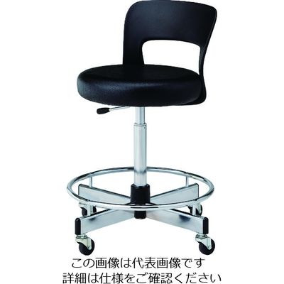 ノーリツイス ノーリツ CA型 高作業用チェア キャスター・リング付 ブラック CA36L-Z 1脚 195-4312（直送品）