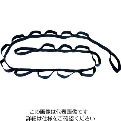 トラスコ中山 TRUSCO 吊り下げ用ループ付きポリエステルベルト 幅2cmx長さ2.0m HB2.0 1巻 207-3603（直送品）