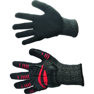 富士手袋工業 富士手袋 ナックルアーマーC4 赤 L 9900-R-L 1双 194-9986（直送品）