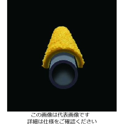 セーフラン安全用品 セーフガード はしご用滑り止めカバー Ф20×405mm ラウンド型 黄 12096 1枚 206-7824（直送品）